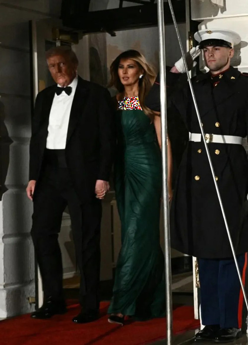 ملانیا ترامپ در دیدار با ولیعهد عربستان