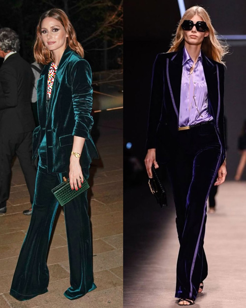 کت و شلوار مخملی سلبریتی‌ها