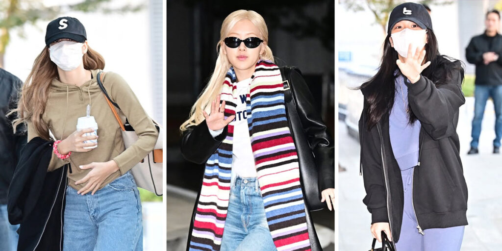 وقتی دختران زیبای بلک پینک، فرودگاه را با فشن شو اشتباه می‌گیرند