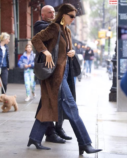 استایلهای پاییز و زمستان کندال جنر با شلوار جین