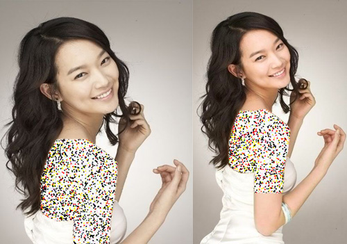 شین مین آ با لباس عروس