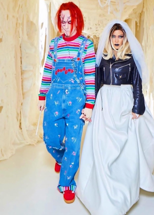 استایل‌های هالووینی کورتنی کارداشیان و همسرش