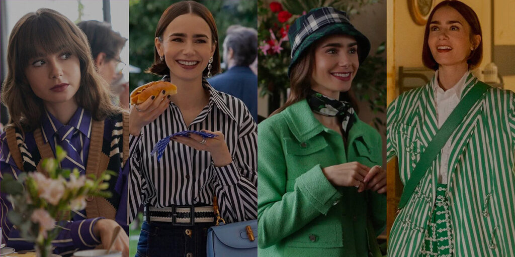 امیلی در پاریس یا در رم؟ استایل‌هایی که با رنگ یکسان تکرار شدند