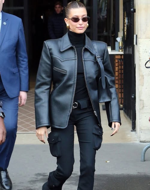 کت‌های چرم هیلی بیبر