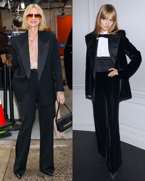 استایل با کت و شلوار مشکی