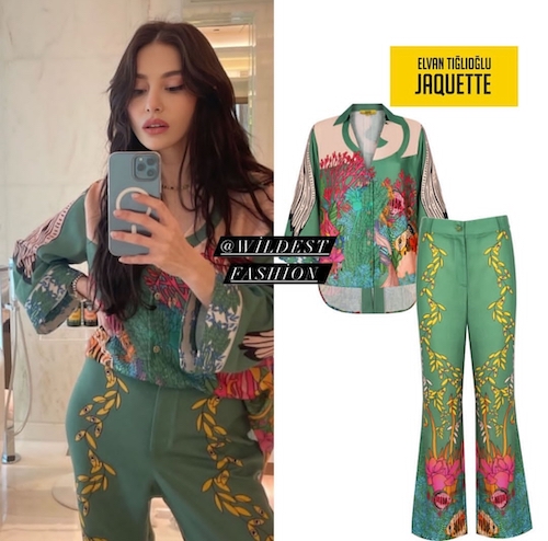 شلوار طرحدار بازیگران ترک