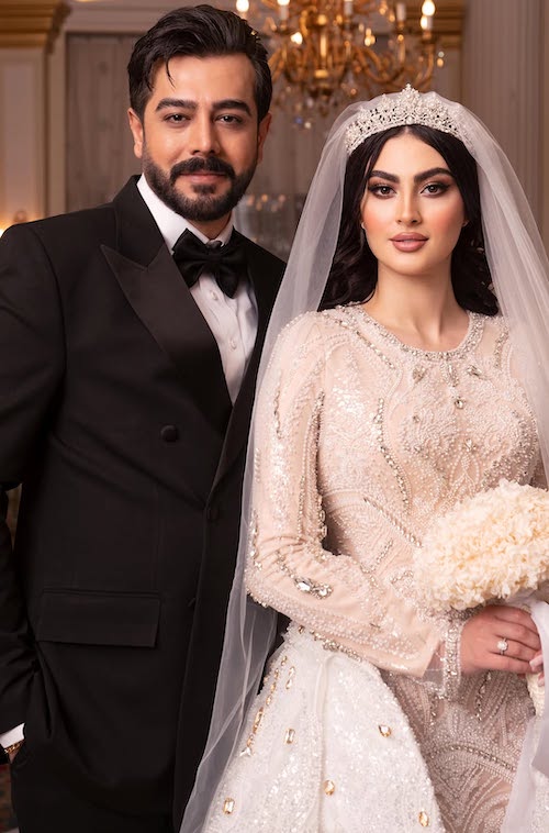 لباس عروس مریم مومن