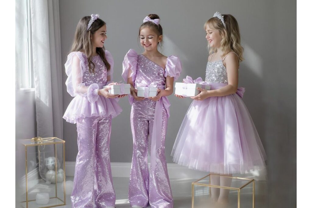 لباس مجلسی بچگانه برای مادرانی که می‌خواهند دختر کوچولویشان در جشن بدرخشد