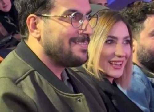 امیرحسین قیاسی و همسرش در جشن حافظ ۱۴۰۴