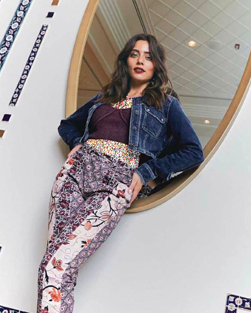 شلوار طرحدار بازیگران ترک