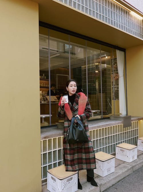 پالتوی چهارخانه بازیگر پسران برتر از گل