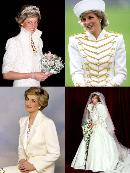 استایل‌های رنگارنگ پرنسس دایانا