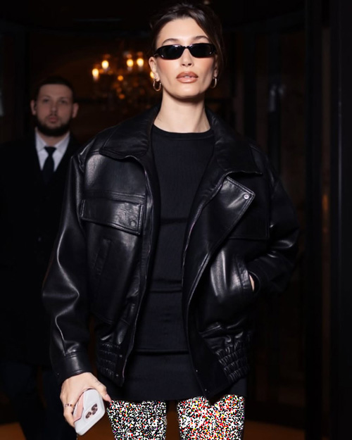 کت‌های چرم هیلی بیبر