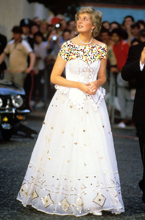 لباسهای سفید پرنسس دایانا