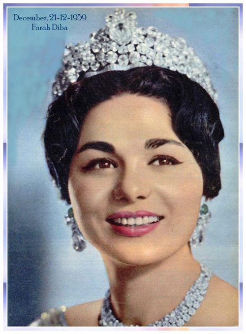 جواهرات فرح دیبا در روز عروسی‌اش