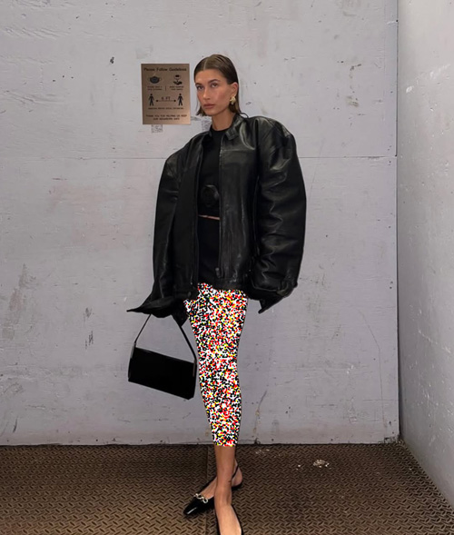 کت‌های چرم هیلی بیبر