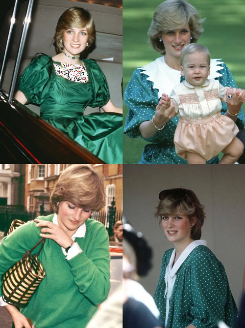 استایل‌های رنگارنگ پرنسس دایانا