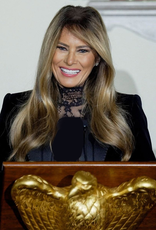 کت مخمل ملانیا ترامپ