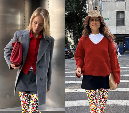 بافت قرمز و ده استایل