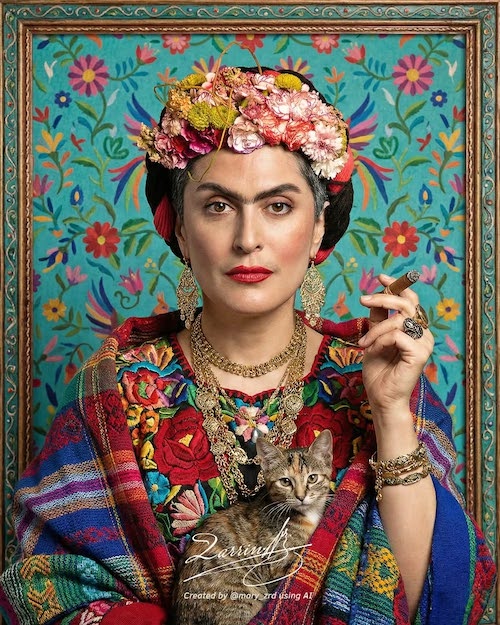 بهناز جعفری با گریم فریدا کالو