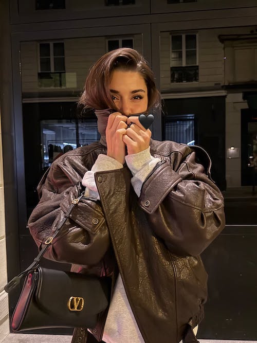 استایل پاییزی هانده در پاریس