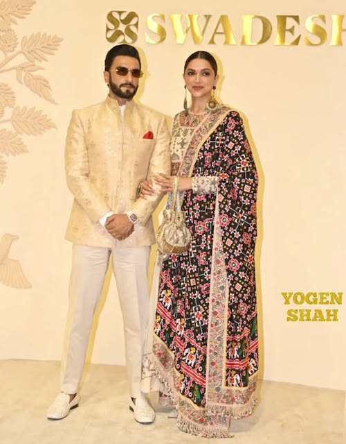 ساری گلدوزی‌شده دیپیکا