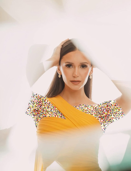 پیراهن زرد نینا دوبرو