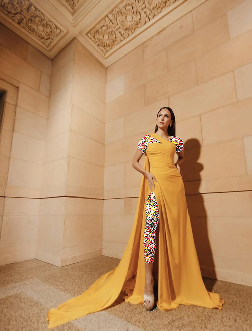 پیراهن زرد نینا دوبرو