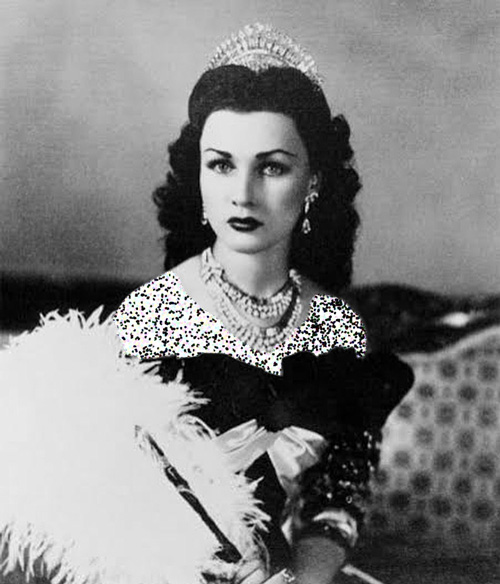 جواهرات فوزیه در روز عروسی