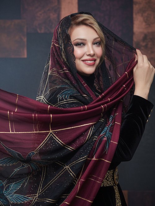 روسری خاص صدف اسپهبدی