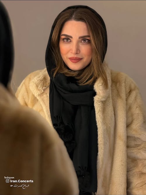 پالتوی خزدار بهنوش طباطبایی