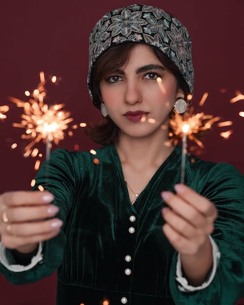 استایل تولدی بنفشه ریاضی