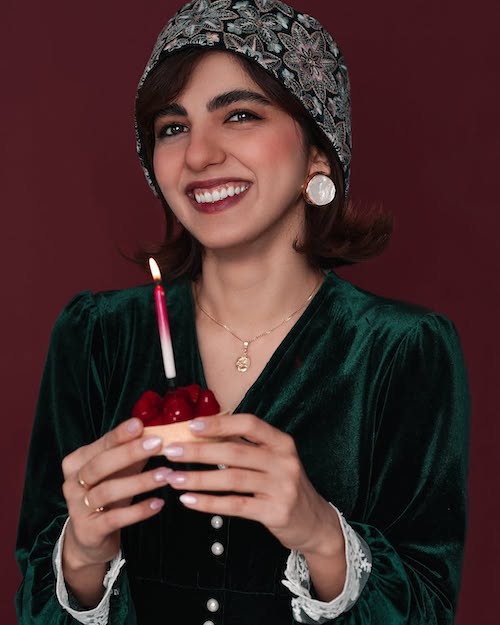 استایل تولدی بنفشه ریاضی