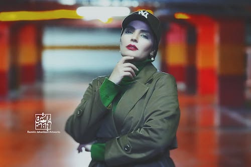 استایل زمستانی سبز سپیده خداوردی