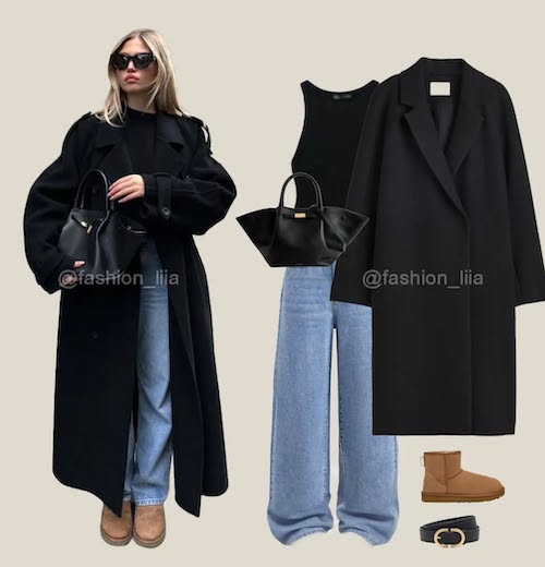 پالتو مشکی همه کاره