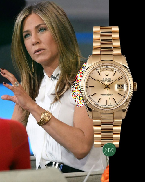 کلکسیون ساعت‌های جنیفر انیستون