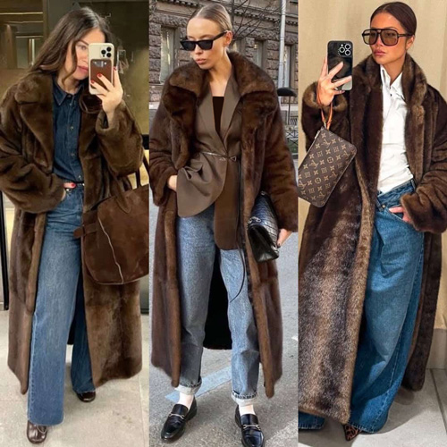 استایل کردن کت خزدار