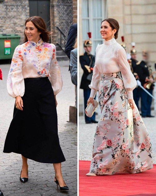 بلوز و دامن‌های ملکه مری دانمارک