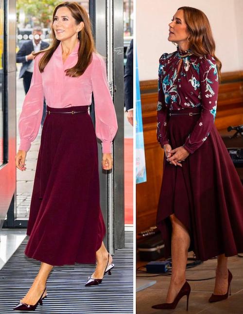 بلوز و دامن‌های ملکه مری دانمارک