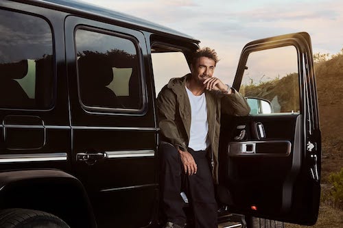 ابراهیم چلیکول در تبلیغ بنز