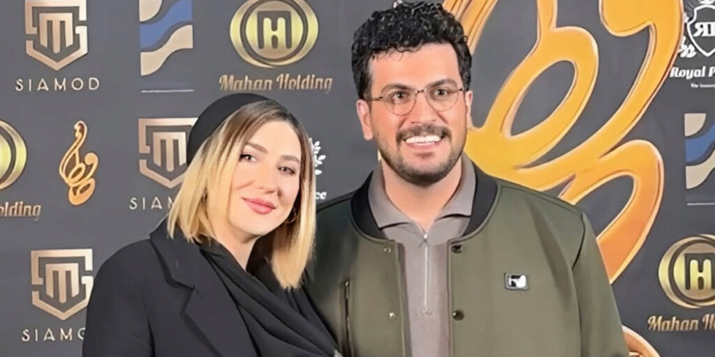 امیرحسین قیاسی از همسرش رونمایی کرد! تیپ شیک و لوکس بانو را ببینید