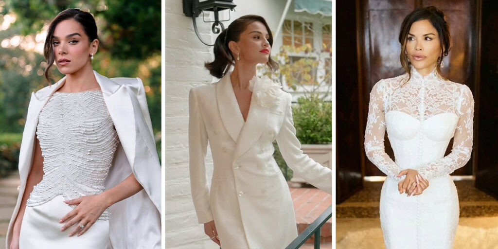 عروس‌های مشهوری که در سال ۲۰۲۵ جذاب‌ترین لباس‌عروس‌ها را پوشیدند