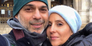 همسر پیمان معادی در یک جشنواره بین‌المللی؛ این مدل مو زیادی دمده بود!