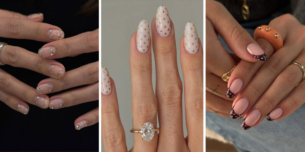 چند مدل ناخن پر زرق و برق، اما ترندی برای زمستان امسال