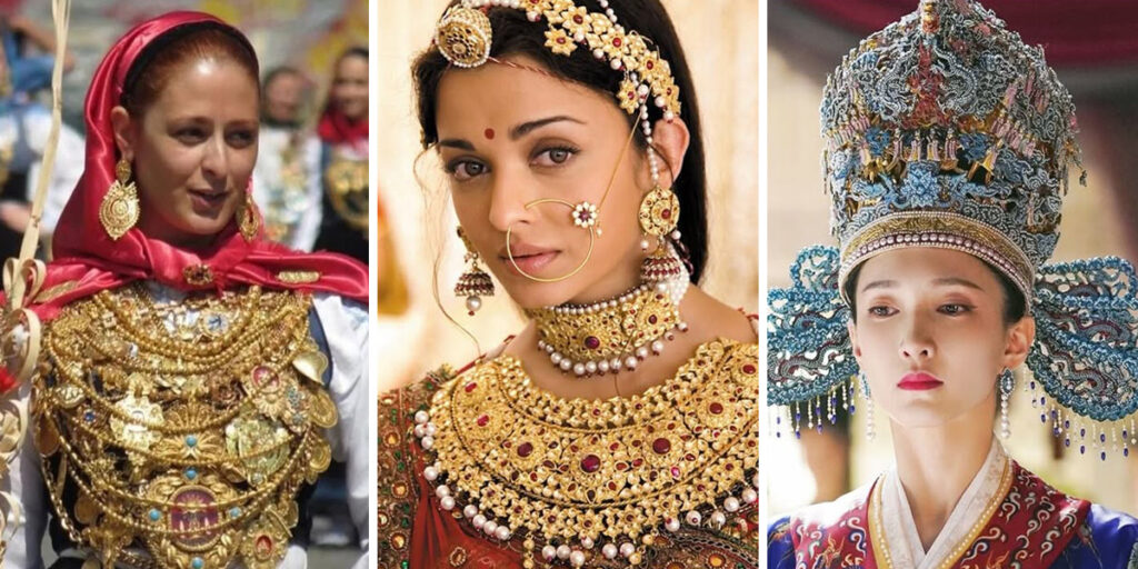 جواهرات سنتی و پر رنگ و لعاب هر کشور که در مراسم‌های ویژه می‌درخشند