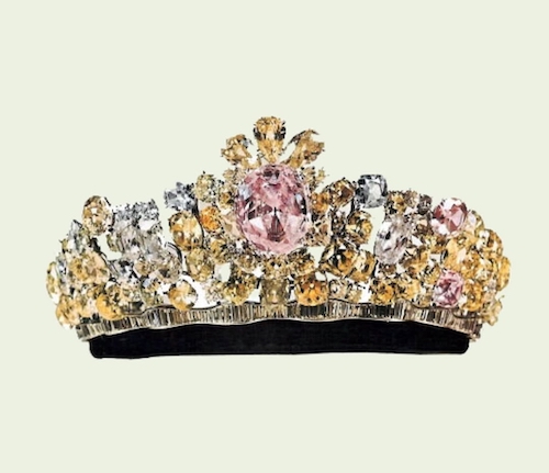 جواهرات فرح دیبا در روز عروسی‌اش