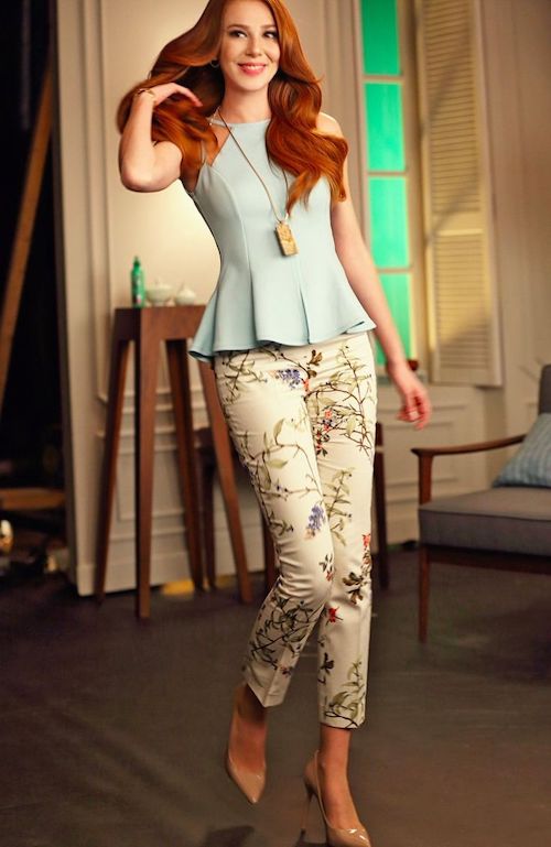 شلوار طرحدار بازیگران ترک