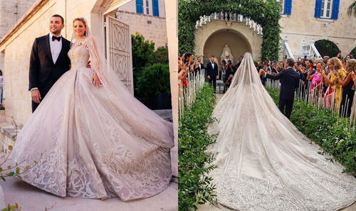 لباس عروس سلبریتی‌ها از برند الی صعب