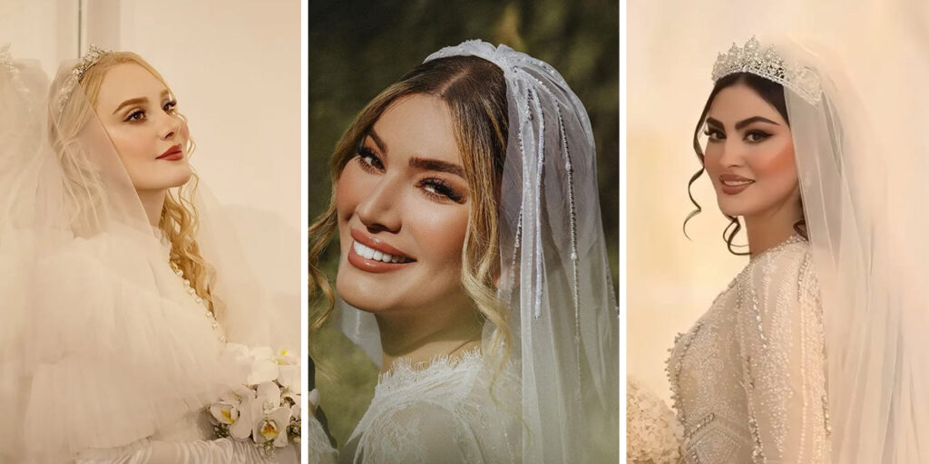 عروس‌های مشهور ایرانی در پاییز امسال چه سبک لباس‌هایی را انتخاب کردند؟