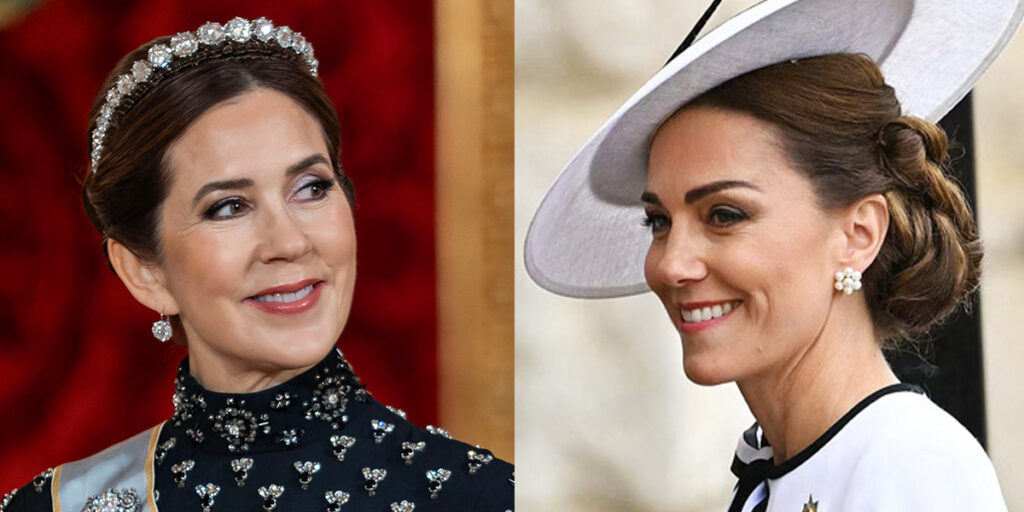 ملکه دانمارک از کیت میدلتون تقلید می‌کند؟ لباس‌های مشابه دو بانوی سلطنتی جنجال به پا کرد